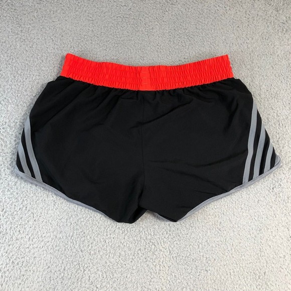 Adidas Shorts Womens Medium Black Running Stripped Gym‎ Workout Track - Picture 5 of 8